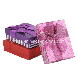 Caja de regalo de papel de empaquetado de la joyería acanalada