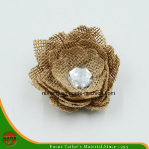 Nueva flor de yute de moda (HF-09)