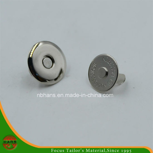 Botón de imán fino de plata de 16 mm para bolso (HAWM1650I0007)