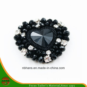 Moda Acrílico Flor Negra