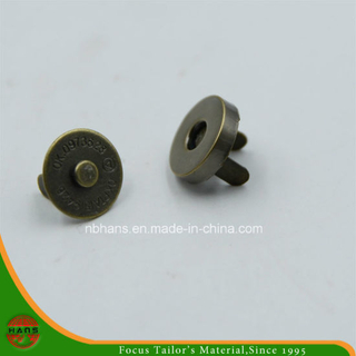 Botón de imán de cobre antiguo de 18 mm para bolso (HAWM1650I0011)