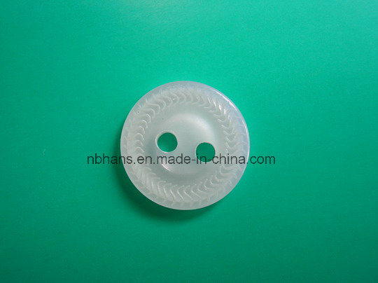Botón de camisa de poliéster de 2 agujeros de nuevo diseño (S-110)