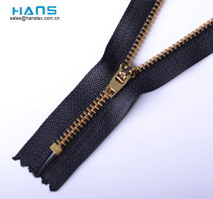 Hans Custom Made respetuosos con el medio ambiente Jeans Brass Zipper