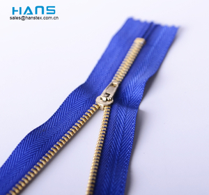 Hans OEM Customized Multicolor # 3 Metal Zipper
