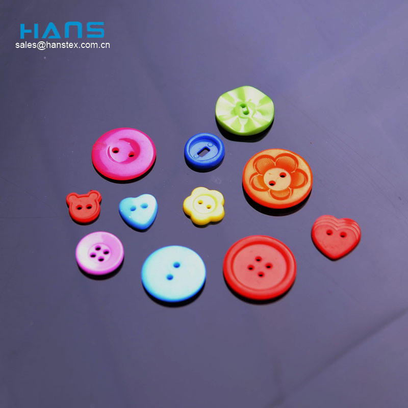 Hans Eco por encargo nuevo diseño claro 4 agujeros de plástico botón